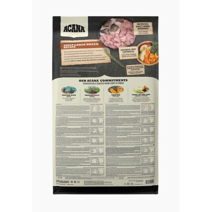 Nourriture Acana Adult Large Breed Recipe Adulte Poulet Poisson 17 kg 2