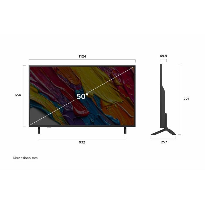 TV intelligente LG 50QNED82A6B.AEU 4K Ultra HD 50" LED HDR Edge-LED QNED 11 TV intelligente LG 50QNED82A6B.AEU 4K Ultra HD 50" LED HDR Edge-LED QNED 11