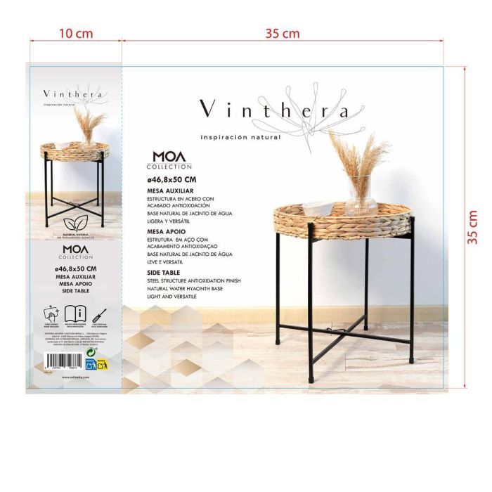 Mesa Auxiliar Moa Vinthera 46,8 cm  Diametro X 50 cm 5