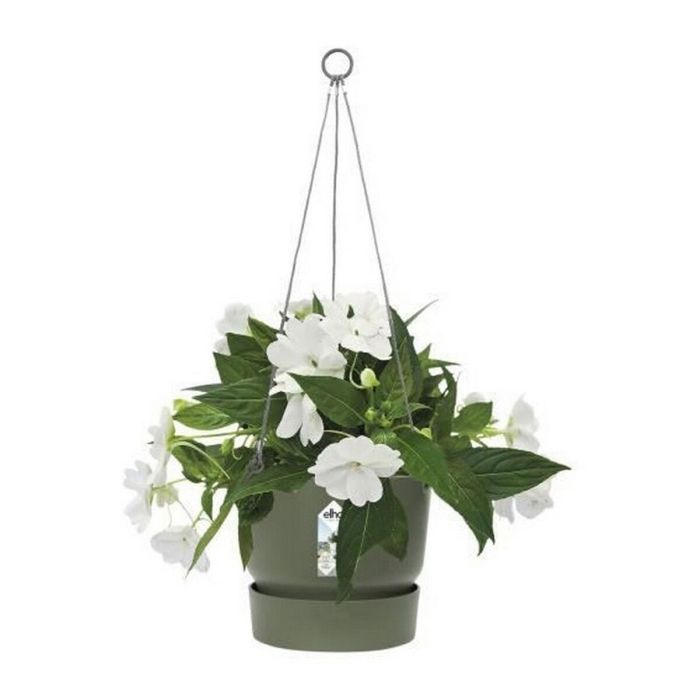 Jardinière suspendue Elho Greenville Ø 23,9 x 20,3 cm Vert 4