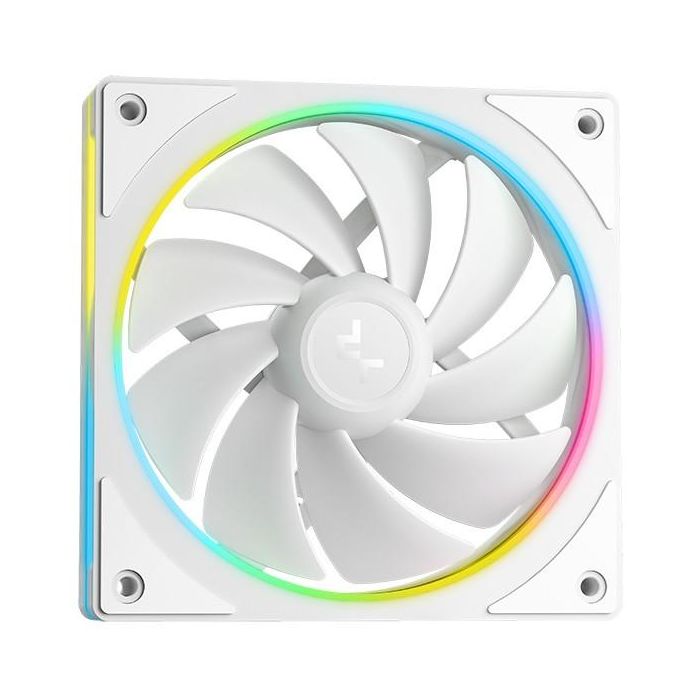 Deepcool LM240 R-LM240-WHDMMC-1 - Watercooling All-In-One 240 mm Blanc avec Écran IPS Personnalisable 2.4" - Pompe 6e Génération 2500-3400 tr/min