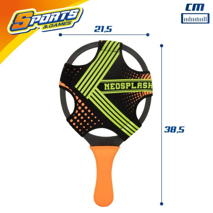 Raquettes de Plage avec Balle Colorbaby Néoprène Plastique (6 Unités) 3 Raquettes de Plage avec Balle Colorbaby Néoprène Plastique (6 Unités) 3