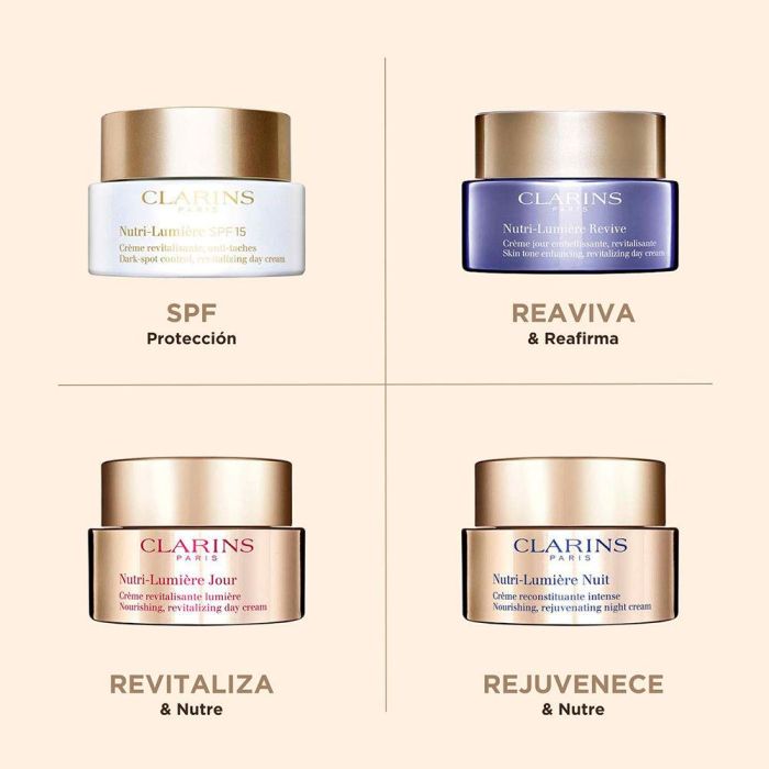 Clarins Nutri-Lumière Crème Revitalisante Anti-Taches Spf 15 50 mL 3 Clarins Nutri-Lumière Crème Revitalisante Anti-Taches Spf 15 50 mL 3