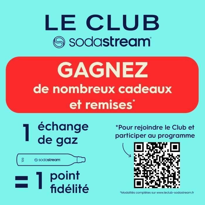Recharge Gaz SODASTREAM - Systeme original a viser - Jusqu'a 60L d'eau gazéifier 2 Recharge Gaz SODASTREAM - Systeme original a viser - Jusqu'a 60L d'eau gazéifier 2