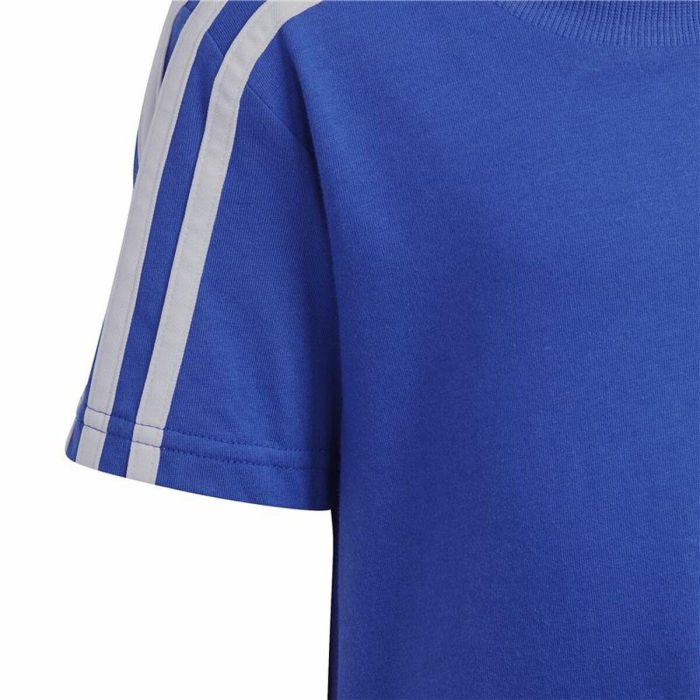 Ensemble de Sport pour Enfants Adidas 3 Stripes Bleu 3