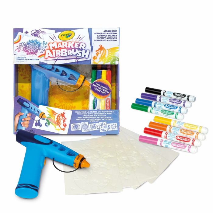 Kit de Dessin Crayola Marker Airbrush 6