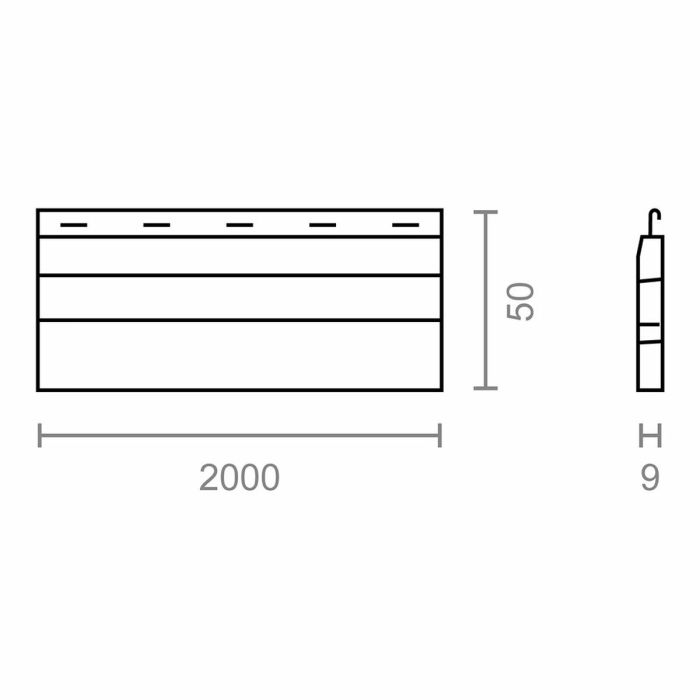 Lame pour store Micel final pr24 Blanc PVC 1