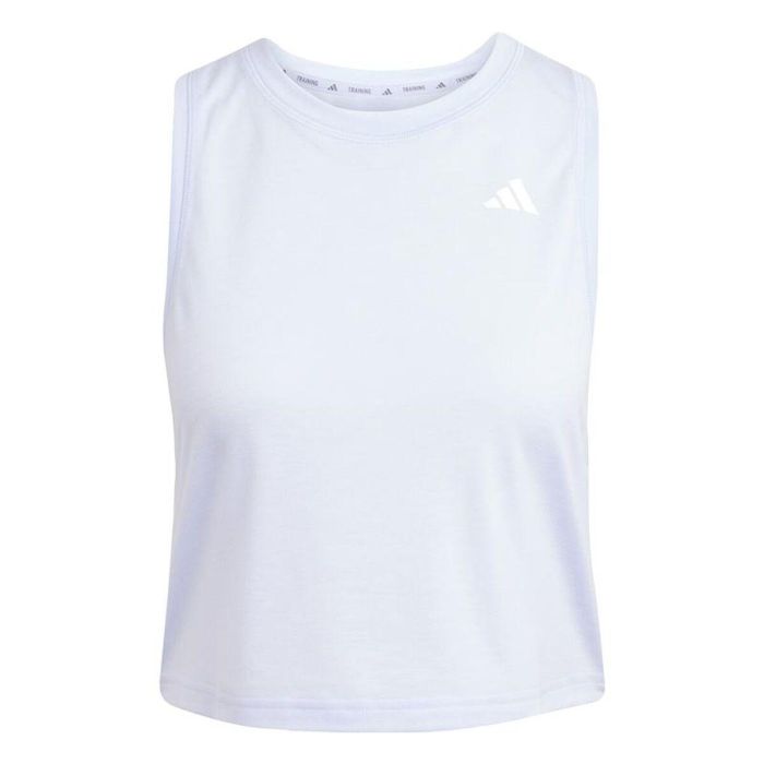 Maillot de Corps sans Manches pour Femme Adidas We Tank Bleu clair Fitness L