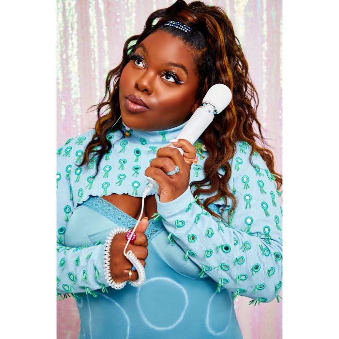 Vibromasseur Le Wand All That Glimmers Set Blanc 5