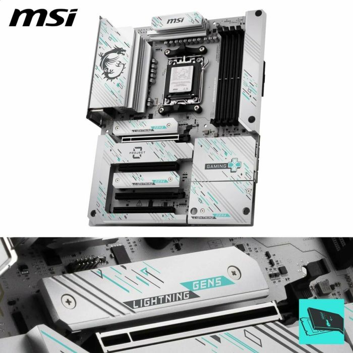 Carte Mère MSI B850 GAMING PLUS WiFi PZ AMD B850 AMD AM5 6 Carte Mère MSI B850 GAMING PLUS WiFi PZ AMD B850 AMD AM5 6
