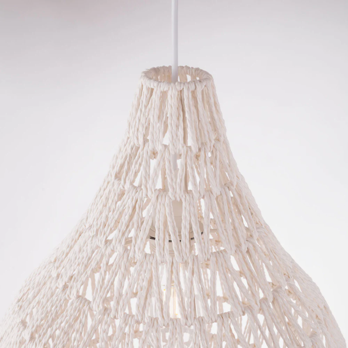 Lampe Suspendue Corde Orsk SKD-P80027 Naturelle E27 5