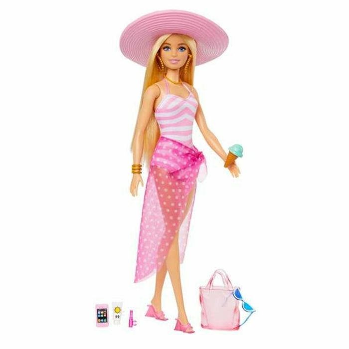 Barbie Barbie Beach Day Barbie Poupée 3 ans et +