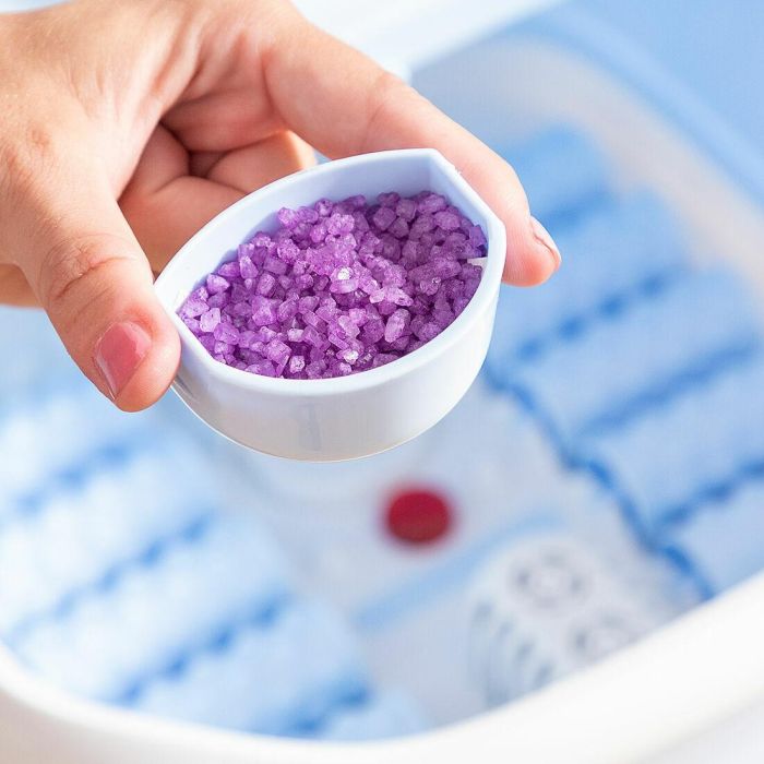 Pack Spa pour les Pieds Pliable avec Rouleaux et Hydromassage et Coupe-ongles avec lumière LED, loupe et lime InnovaGoods 23 Pack Spa pour les Pieds Pliable avec Rouleaux et Hydromassage et Coupe-ongles avec lumière LED, loupe et lime InnovaGoods 23