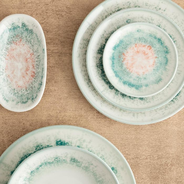 Bandeja Oval Porcelana Kai Hydrozero Bidasoa 26x14,5 cm (6 Unidades) 2