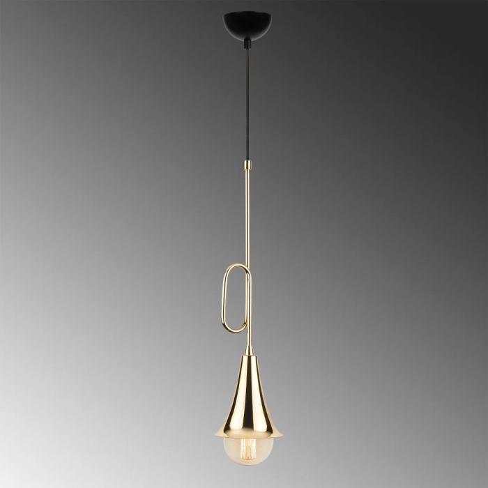 Lampe Suspendue Yogyakarta "Sarmal - 3061" Or/Noir E27 OPV-892OPV1409 3