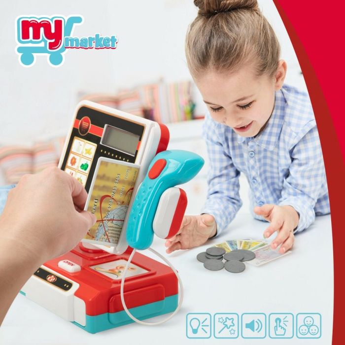 Caisse enregistreuse Jouet Colorbaby My Home 17 Pièces 18 x 19 x 11 cm 6 Unités 5