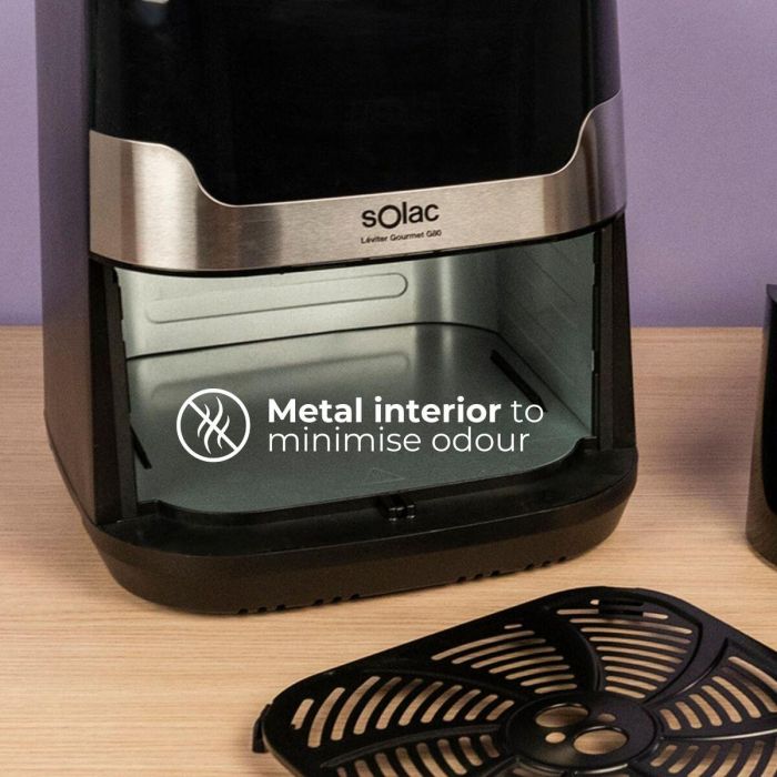 Friteuse à Air Solac Noir 1700 W 8 L Friteuse à Air Solac Noir 1700 W 8 L