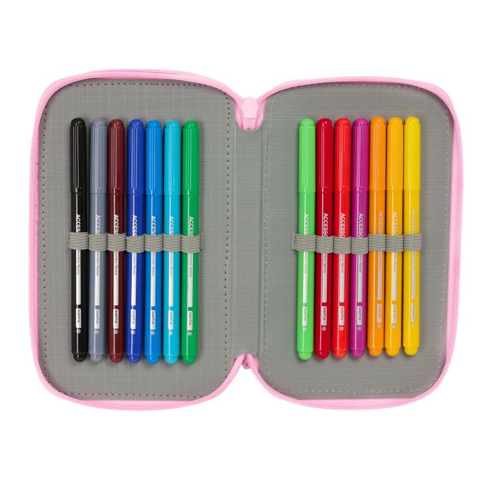 Trousse Scolaire avec Accessoires Glow Lab Swing Multicouleur 12,5 x 19,5 x 5,5 cm 37 Pièces 5