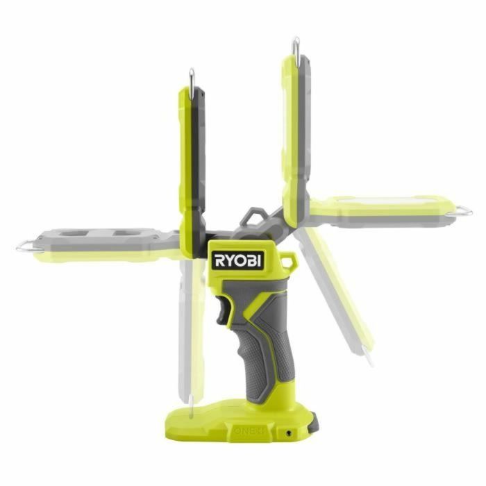 Ryobi Lampe Torche LED 18V Compacte Pliable avec Crochet - 800/400/100 Lumens RYO4892210239631