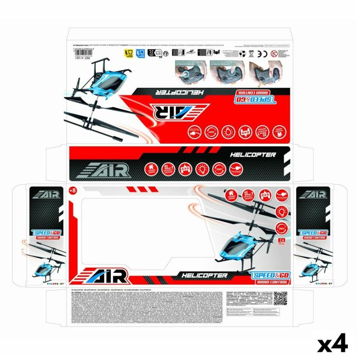Hélicoptère télécommandé Colorbaby (4 Unités) 7