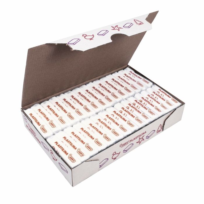 Pâte à modeler Jovi Blanc 50 g (30 Pièces) 2