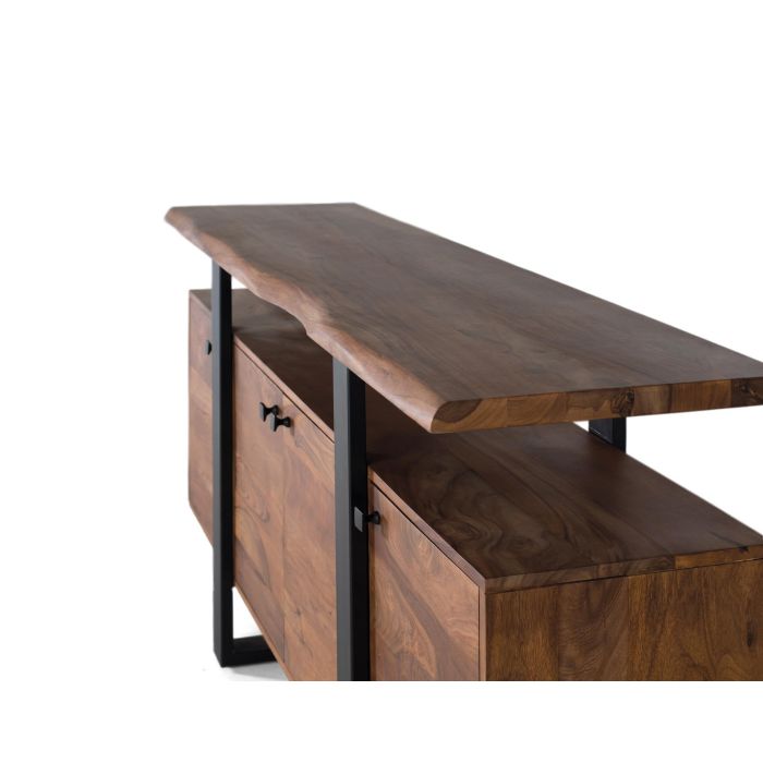 GINER Y COLOMER - Buffet 4 portes en palissandre avec pattes métal, couleur noyer - 175 x 45 x 90 cm 3 GINER Y COLOMER - Buffet 4 portes en palissandre avec pattes métal, couleur noyer - 175 x 45 x 90 cm 3