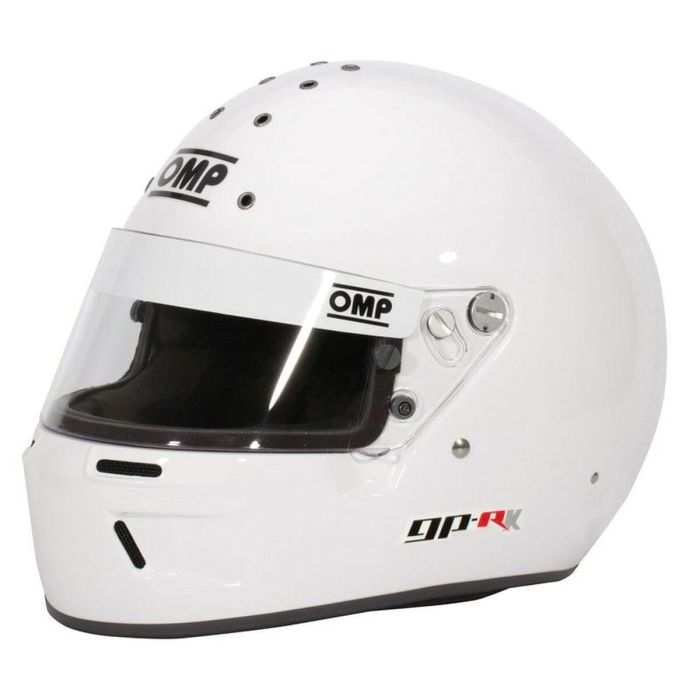 OMP Casque GP-R Karting Blanc Snell K2020 Taille M OMPSC0-0799-B02-020-M
