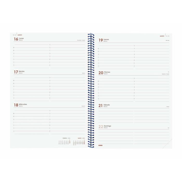 Agenda Finocam YEAR Bleu A4 21 x 29,7 cm 2026 3