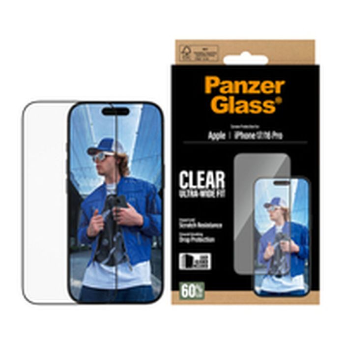 Protection pour téléphone portable PanzerGlass iPhone 16Pro-17 Transparent Apple 1 Protection pour téléphone portable PanzerGlass iPhone 16Pro-17 Transparent Apple 1