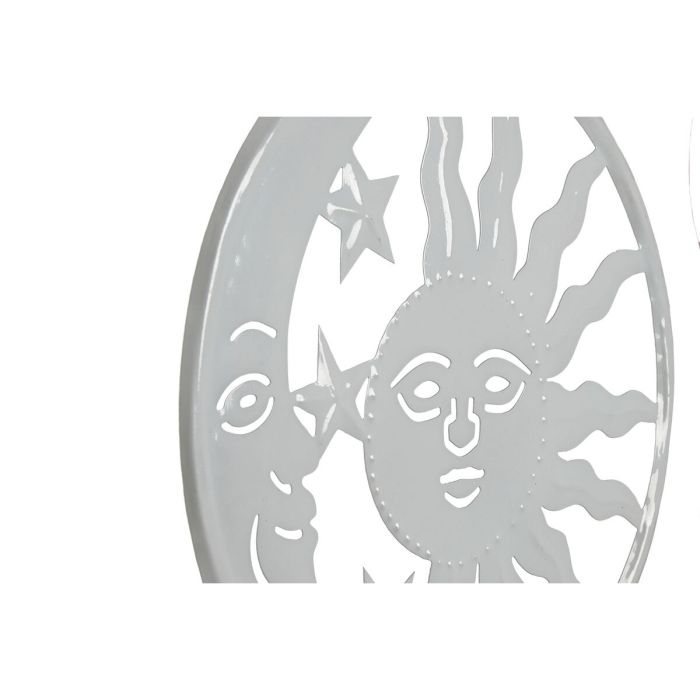 Décoration Suspendue Home ESPRIT Bleu Blanc Gris Rose Fer Lune soleil 33 x 1 x 77 cm (4 Unités) 3 Décoration Suspendue Home ESPRIT Bleu Blanc Gris Rose Fer Lune soleil 33 x 1 x 77 cm (4 Unités) 3