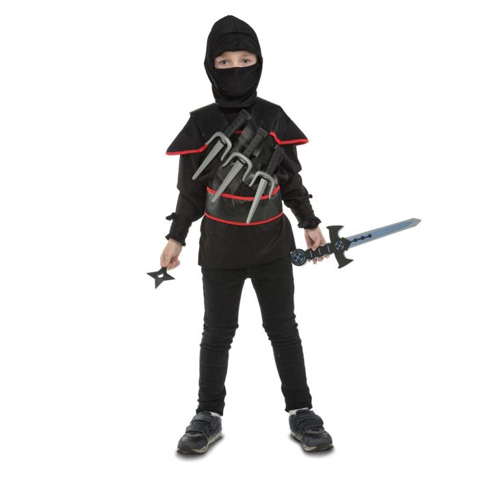 Déguisement pour Enfants My Other Me Ninja 3-5 ans Noir (5 Pièces) 0 Déguisement pour Enfants My Other Me Ninja 3-5 ans Noir (5 Pièces) 0