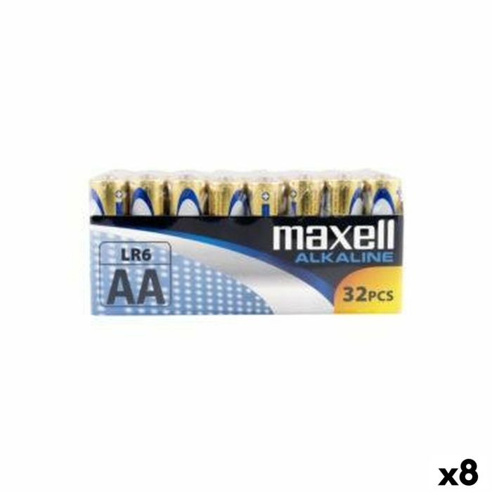Piles Alcalines Maxell LR06 1,5 V (32 Pièces) (8 Unités)