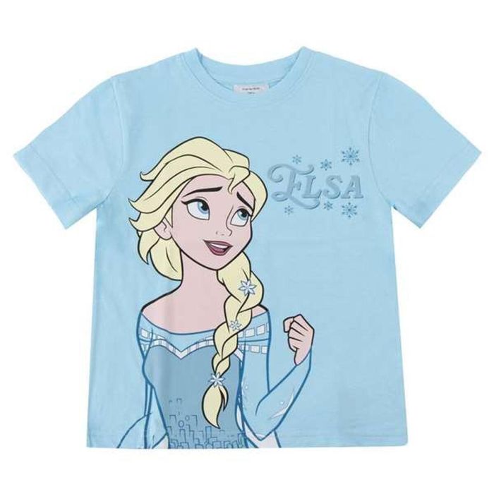 T shirt à manches courtes Enfant Frozen Bleu clair 36 0 T shirt à manches courtes Enfant Frozen Bleu clair 36 0