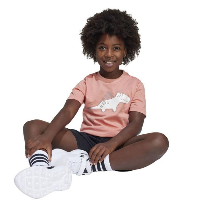T shirt à manches courtes Enfant Adidas Lk Adrpt Marron XL 3