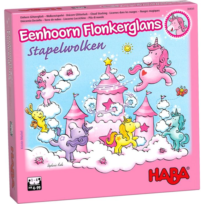 Jeu de société HABA Unicorn Glitterluck Cloud Stacking 7 Jeu de société HABA Unicorn Glitterluck Cloud Stacking 7