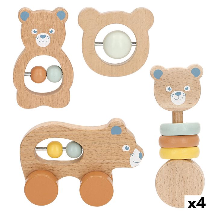 Kit de hochets Woomax 13,5 X 9,5 X 4,5 CM (4 Unités)