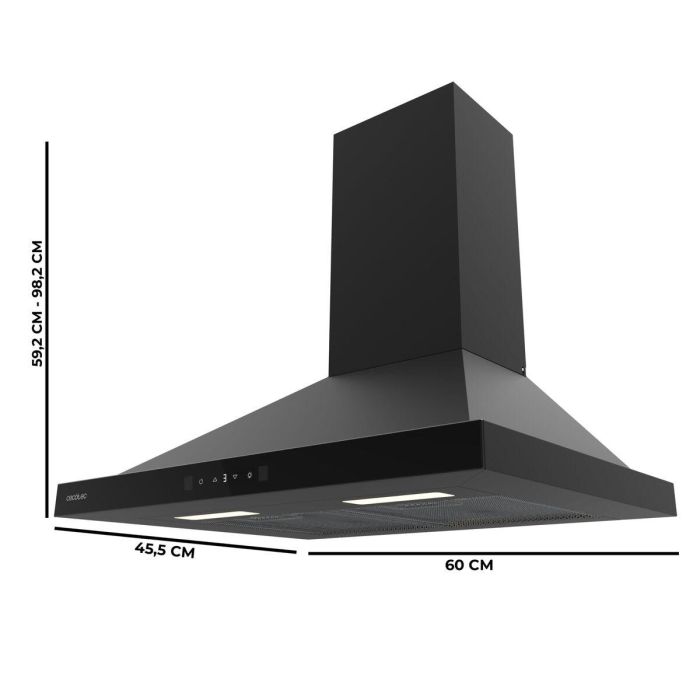 Hotte standard Cecotec Flux PT 604400 Noir 2