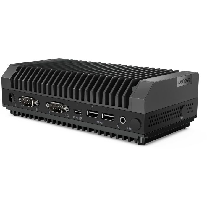 Lenovo ThinkEdge SE30 - Mini PC - Processeur Intel Celeron 6305E (1,8 GHz), 8 Go RAM DDR4, SSD 256 Go NVMe PCIe 4.0, Wi-Fi 6, Bluetooth 5.1, Windows 11 IoT Enterprise - Noir