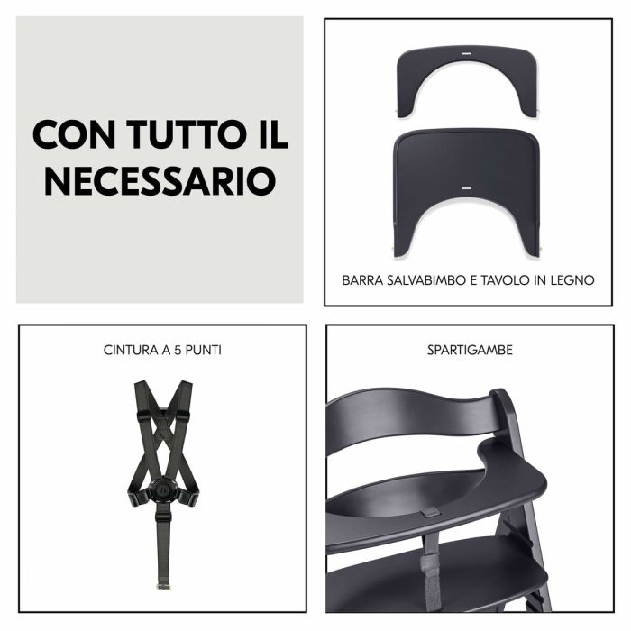 Chaise haute Hauck Marron Gris foncé 9