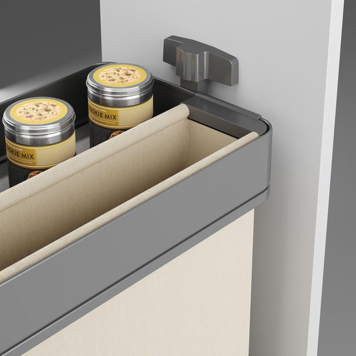 Emuca Chariot extractible avec paniers et panier à pain Harmony avec fermeture à amortie, Module largeur 300mm hauteur 700mm, Acier et Bois, Gris anthracite 3 Emuca Chariot extractible avec paniers et panier à pain Harmony avec fermeture à amortie, Module largeur 300mm hauteur 700mm, Acier et Bois, Gris anthracite 3