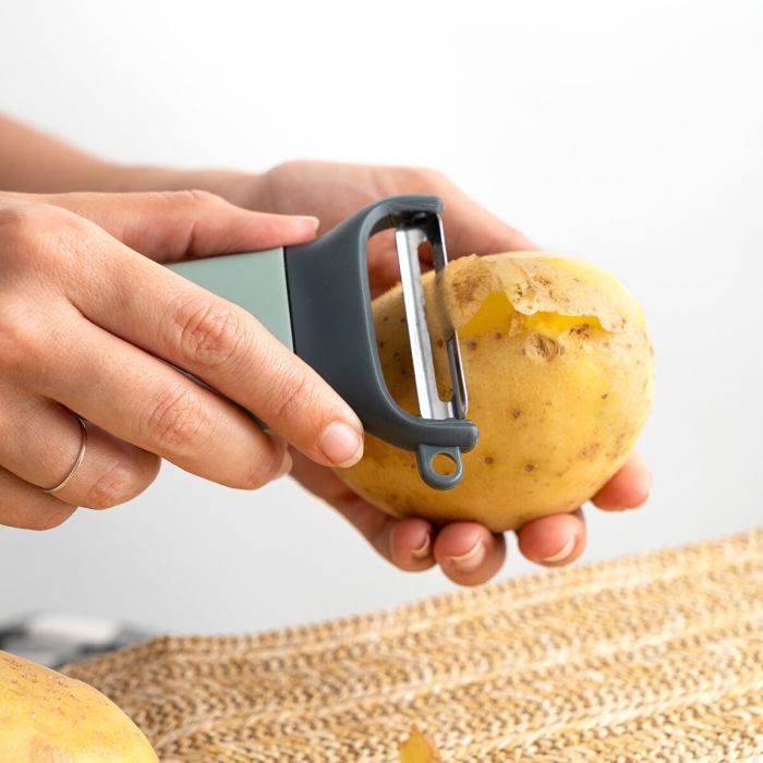 Éplucheur de Fruits et de Légumes Quid Ozon Vert Métal 11 cm (12 Unités) 1 Éplucheur de Fruits et de Légumes Quid Ozon Vert Métal 11 cm (12 Unités) 1