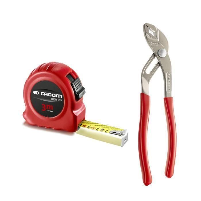 Boite a Outils FACOM - BP.C19NCM1PB - 19 + 16 Outils (Livré avec 5 Tvis Protwist + 9 Clés mâles + 1 pince multiprise + 1 Mesure 3