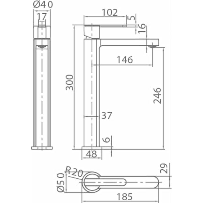 Mitigeur Imex ROMA BDR001-3 Laiton 1 Mitigeur Imex ROMA BDR001-3 Laiton 1
