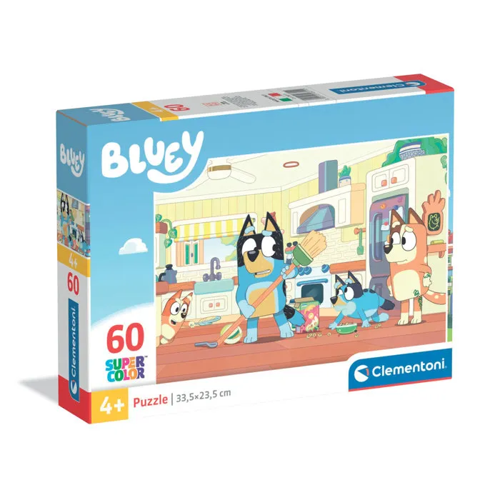 Clementoni Puzzle 60 Pièces Bluey - 33.5 x 23.5 cm - Pour Enfants - Images Captivantes et Couleurs Attrayantes Clementoni Puzzle 60 Pièces Bluey - 33.5 x 23.5 cm - Pour Enfants - Images Captivantes et Couleurs Attrayantes