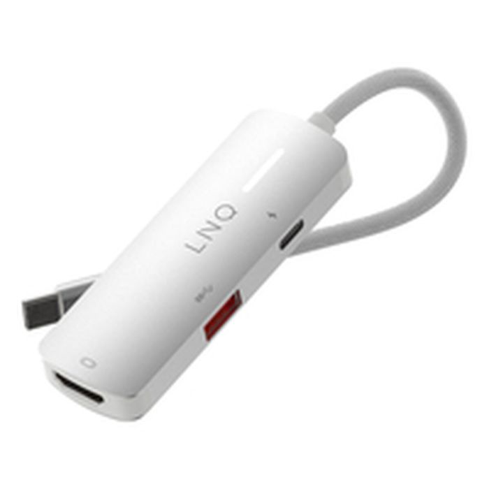 Hub USB Linq Byelements LQ49031 Blanc Gris 17 Hub USB Linq Byelements LQ49031 Blanc Gris 17