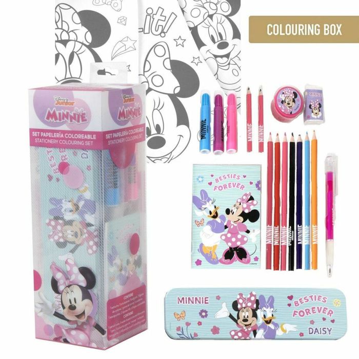 Ensemble de Papeterie Minnie Mouse Rose 6 Ensemble de Papeterie Minnie Mouse Rose 6