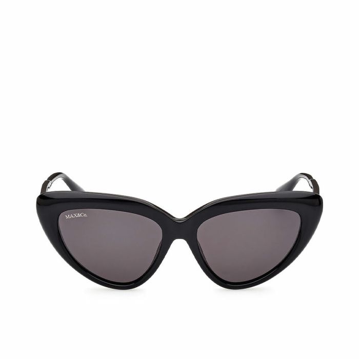 Max & Co Lunettes de soleil MO0047 01A femme œil de chat noir 55 mm