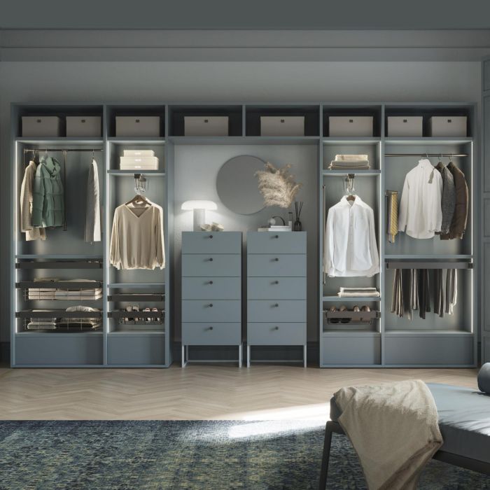 Emuca Tiroir à chaussures pour armoires et dressings Quartz, 440 (M60), Acier, Titane 4