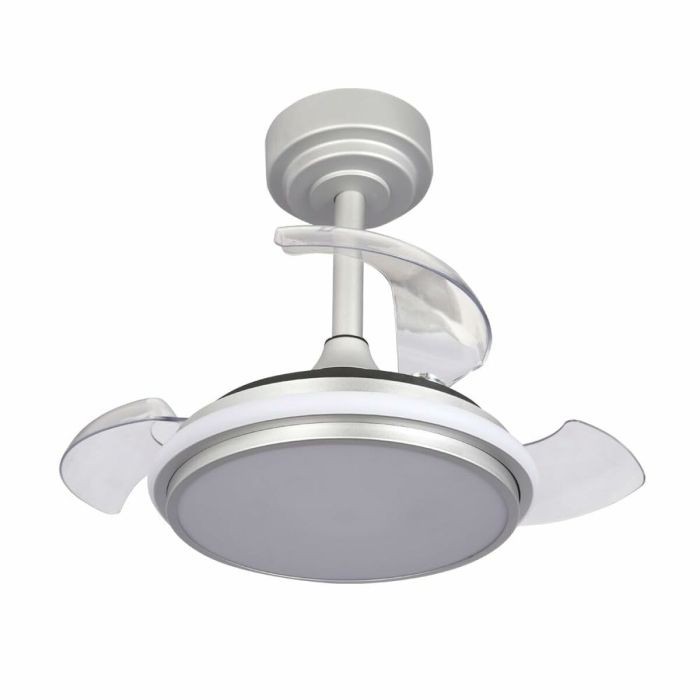Ventilateur de Plafond avec Lumière CristalRecord Argenté 35 W (3000 K) (4000 K) 8