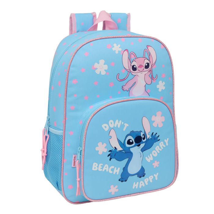 Cartable Lilo & Stitch Happy Bleu ciel 33 x 42 x 14 cm 0 Cartable Lilo & Stitch Happy Bleu ciel 33 x 42 x 14 cm 0